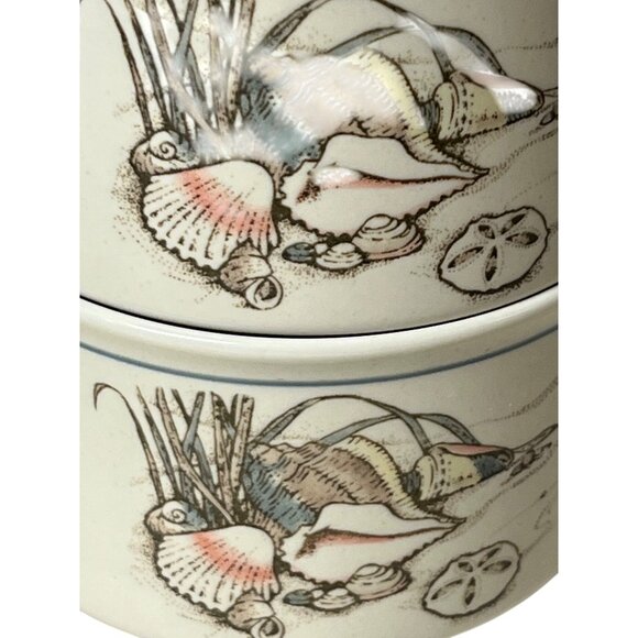 Vintage Seashore Otagiri Soup Mugs Used Set of 2 Japan - Picture 11 of 15